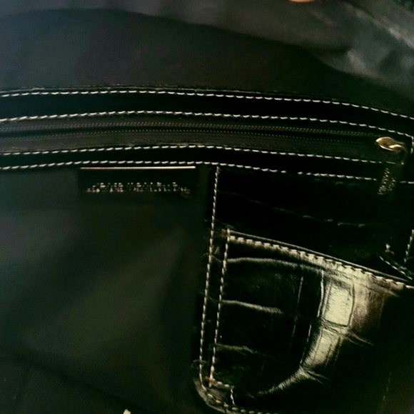 Santa Marinella Brazil Large Black Leather Handbag - Picture 7 of 10